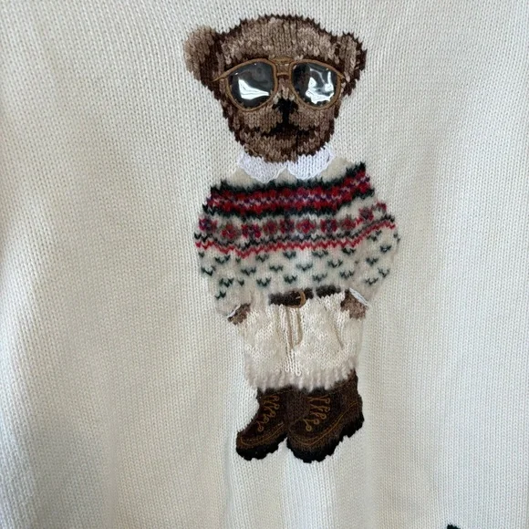 Polo Ralph Lauren polo bear crewneck sweater - Picture 4 of 11
